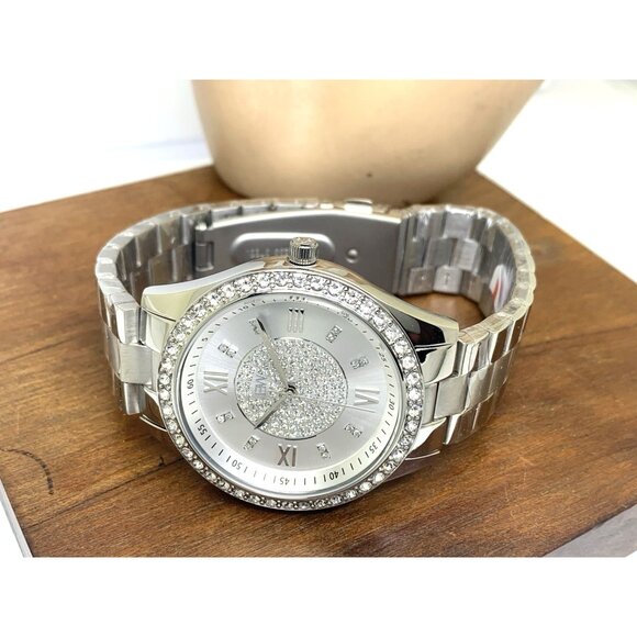 JBW Women\'s Watch J6303A Gemmed Quartz Silver Dial Stainless Steel 39mm main image 9